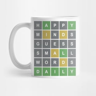 Happy Minds Guess Small Words Daily Mug